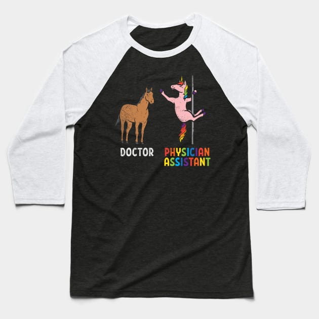 Doctor vs. Physician Assistant Baseball T-Shirt by maxdax